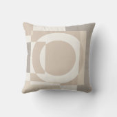 ソフト ジオメトリック ブロック - シンプルでモダン クッション (裏面)