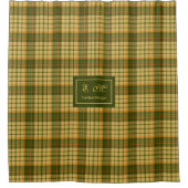 ソフト チェック カーテン オーダーメイド ネーム 秋 記念品 (正面)