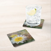 ソフト&ドリーミーデイジー誕生日スクエアコースター スクエアペーパーコースター (インサイチュ)
