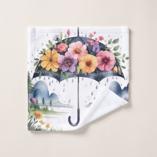 ソフト&ホームスタイリッシュデコールエッセンシャルフローラ ウォッシュタオル