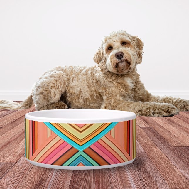 ソフト マルチカラー ダイヤモンド & ストライプ ボウル (クリエイターアップロード済み)