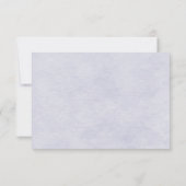 ソフト ラベンダー デイジー RSVP 招待状 (裏面)