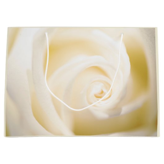 ソフト ローズ プリント ギフト バッグ ラージペーパーバッグ (正面)