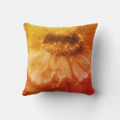 ソフト《植物》百日草デイジー花インセピアヴィンテージ クッション (裏面)