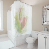 *～*ソフトAR12フローラCalla Lily Coral シャワーカーテン (インサイチュ)