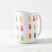 ソフトArtyDropsオリジナルコンテンポラリーのカラーパターン コーヒーマグカップ (正面右)