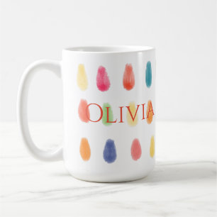 ソフトArtyDropsオリジナルコンテンポラリーのカラーパターン コーヒーマグカップ