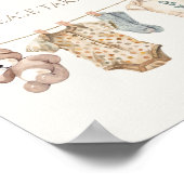 ソフトBohoニュートラル赤ちゃん衣赤ちゃんシャワーのお願い ポスター (角)