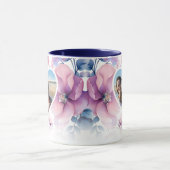 ソフトOinkフローラハート写真母の日のプレゼント マグカップ (中央)