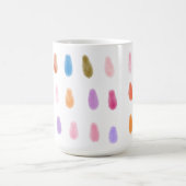 ソフトPaintDrops OriginalContemporaryカラーパターン コーヒーマグカップ (中央)