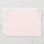 ソフバニーイースター春誕生日招待状 招待状 (裏面)