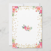 ソフバニーイースター春誕生日招待状 招待状 (裏面)