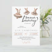 ソフバニーイースター誕生日 招待状 (スタンド正面)