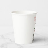 ソフバニーピンクジンガムフローラファースト誕生日 紙コップ (右)