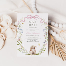 ソフバニー春ベビーシャワー招待状 招待状