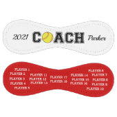 ソフパーソナライズされたトボールのコーチボール ソフトボール (パネル)