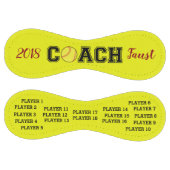 ソフパーソナライズされたトボールのコーチボール – 2018年シーズン ソフトボール (パネル)