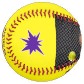 ソフパーソナライズされたトボール選手用シニアギフト ソフトボール (正面左)