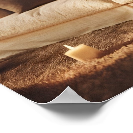 ソフモダンァインテリア：穏やかで平和を実現 ポスター (角)