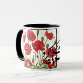 ソフラブ・セペリの詩「ダール・ゴレスタナ」 マグカップ (正面左)