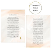 ソフロニー長老の日の出の祈り 祝祷カード プレイスカード