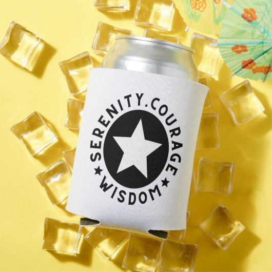 ソブライアティセレニティ勇気ウィズダム名前をカスタムする日付 缶クーラー (インサイチュ 夏)