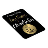 ソブリティパーソナライズされたー12ステップ回復カスタムメモリカード マグネット (右側)