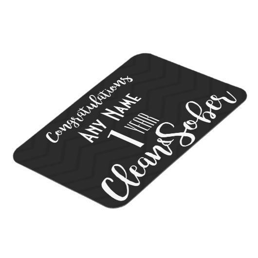 ソブリティパーソナライズされたー12ステップ回復カスタムメモリカード マグネット (左側)