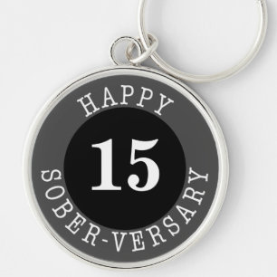 ソブリティ誕生日年黒灰色 キーホルダー