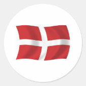 ソブリン軍隊審判マルタ国旗のステッカー ラウンドシール (正面)