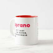 ソプラノギフトマグ,かわいおもしろいいギフトマグ,合唱ギフト ツートーンマグカップ (正面左)