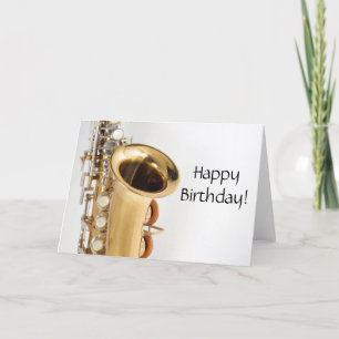 ソプラノサクソフォン誕生日カード カード