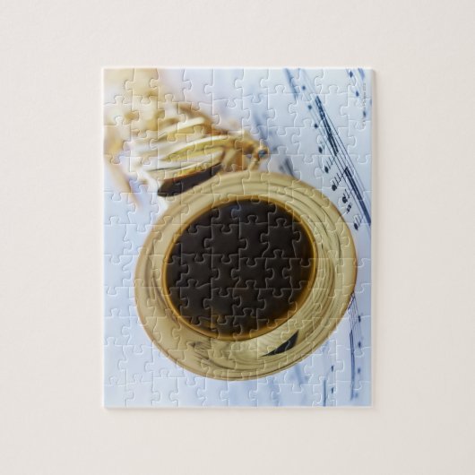 ソプラノサクソフォン ジグソーパズル (縦)