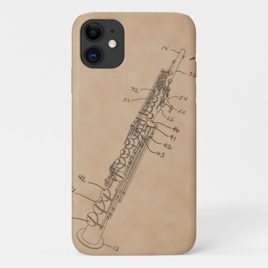 ソプラノサックス Case-Mate iPhoneケース (裏面)
