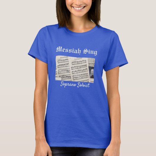 ソプラノソリスト メサイア シング Tシャツ (正面)
