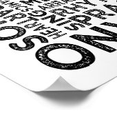 ソプラノタイポグラフィ ポスター (角)