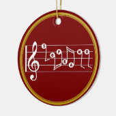 ソプラノパーソナライズされたシンガーミュージカル セラミックオーナメント (左)