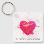 ソプラノミュージカルハート歌唱部 キーホルダー (正面)