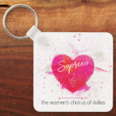 ソプラノミュージカルハート歌唱部 キーホルダー (正面)