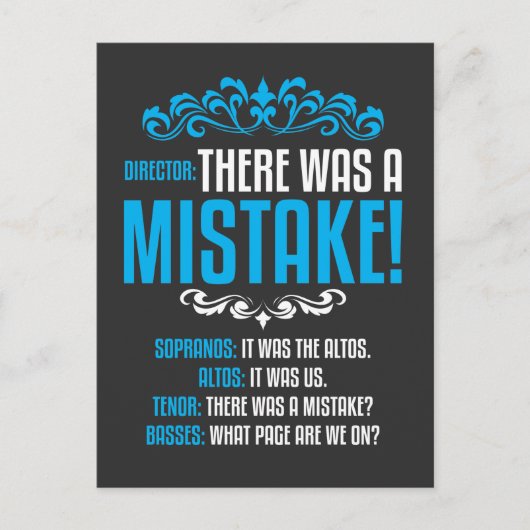 ソプラノ・アルトTミュージカル音楽監督 ポストカード (正面)