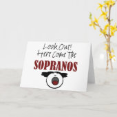 ソプラノ カード (黄色い花)