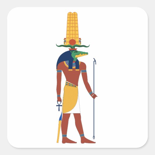 ソベックワニ神 スクエアシール (正面)