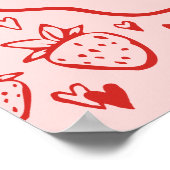 ソベリースイートガールズコケお洒落ット誕生日 ポスター (角)