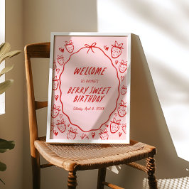 ソベリースイートガールズコケお洒落ット誕生日 ポスター