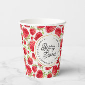 ソベリースイートストロベリーパターン誕生日 紙コップ (裏面)