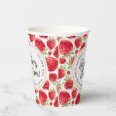 ソベリースイートストロベリーパターン誕生日 紙コップ (右)