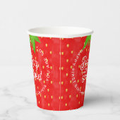 ソベリースイートストロベリー誕生日 紙コップ (右)