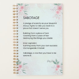 ソボタージュ – 認識度セルフラブ詩 プランナー手帳