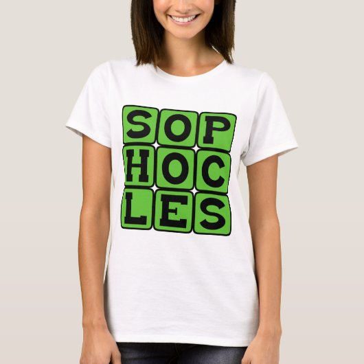 ソポクレス ギリシャ悲劇作家 Tシャツ (正面)