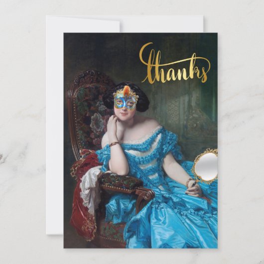 ソポスマスカレードハッピーバースデーサンキューカード サンキューカード (正面)